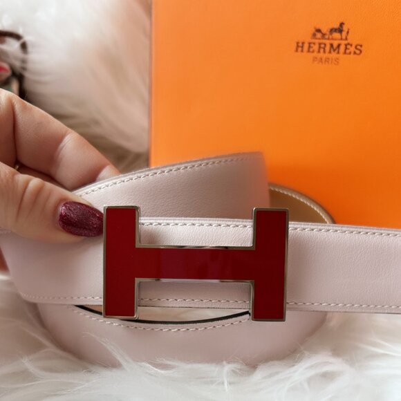 HERMES Constance Reversible  H Belt, Size 80-NEW main image 11